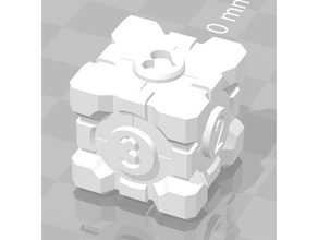 compagnon cube d6 dés 3d de l'impression le portail portal 2 3d print model - Mito3D