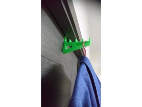 Tür montieren Kleidung hangerhock Haushalt Haken lifehack 3d print model - Mito3D