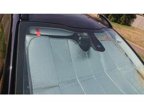 windscreen shade clip automotive car cover lorry sun sunvisor truck windshield 3d print model - Mito3D