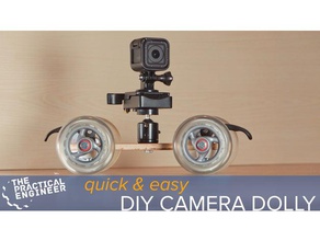 rapida e facile fotocamera dolly il fai da te cart cinema film skatewheels dispositivo di scorrimento video 3d print model - Mito3D