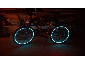 led mounts bike light electronics glow dark 3d print model - Mito3D