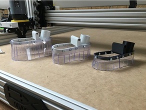 polvo zapato sistema cnc de la máquina herramientas aspiración dustshoe 3d print model - Mito3D