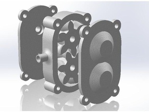 hydraulic pump machine tools motor water 3d print model - Mito3D