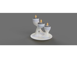 tea light candleholder decor candle holder decoration fusion360 home household tealight 3d print model - Mito3D