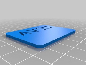 meine angepasste tofs benutzerdefinierte Schablone parametric avsu Zeichen logos 3d print model - Mito3D
