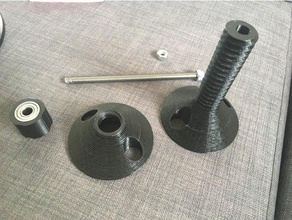 universal spool holder bearings 25mm 80mm 3d printer accessories filament spoolholder mount 3d print model - Mito3D