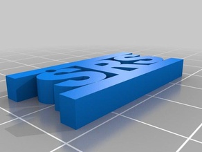 srs trousseau de clés hobby 3d print model - Mito3D