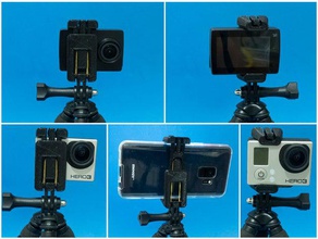 actioncamphone titolare gopro mount la fotocamera action cam macchina fotografica di azione camara telecamere deportivas imac clip soporte movil 3d print model - Mito3D