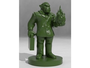 orc street mage toy game accessories miniature miniatures shadowrun tabletop 3d print model - Mito3D