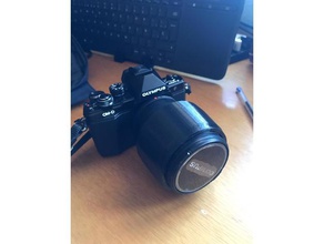 olympus 40-150 lens hood camera mzuiko microfourthirds digital omd 3d print model - Mito3D