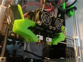 anet a8-m fan duct spriya remix 3d printer parts 5015 blower a8 mods upgrade 3d print model - Mito3D
