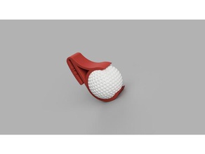 golf ball belt clip sport outdoors golfing 3d print model - Mito3D