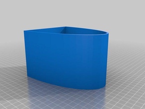 semi cerchio vassoio organizzazione 3d print model - Mito3D