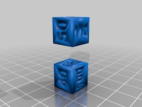 pokemon düşündüğü hasar zar 3d baskı 3d print model - Mito3D