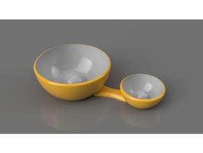 4-in-1 measure cup kitchen dining 3d print model - Mito3D