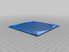 140 mm fan grill honeycomb diy özelleştirilmiş 3d print model - Mito3D