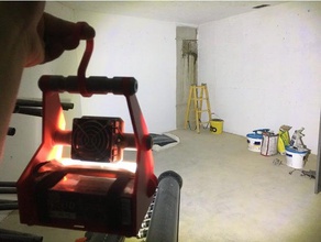 portátil de alta potencia led proyector akku led-flutlicht hobby la linterna lipo batería 3d print model - Mito3D