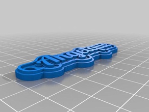 angelique keychains customized 3d print model - Mito3D