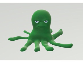 verschroben octopus Modelle Spaß Garten ornament 3d print model - Mito3D