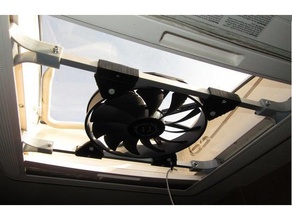 finestra a tetto fan camper sport all'aperto ventilatore 3d print model - Mito3D