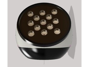 led light box decor fusion 360 home holder mount lighting 3d print model - Mito3D