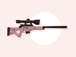 fortnite sniper bolt-action 16 morceaux accessoires 3d print model - Mito3D
