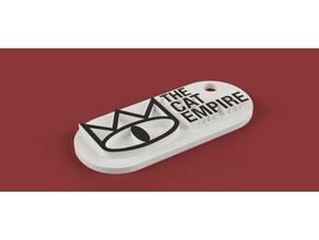 cat empire keychain keychains 3d print model - Mito3D