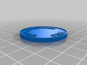 stem coin chip coins badges customized 3d print model - Mito3D