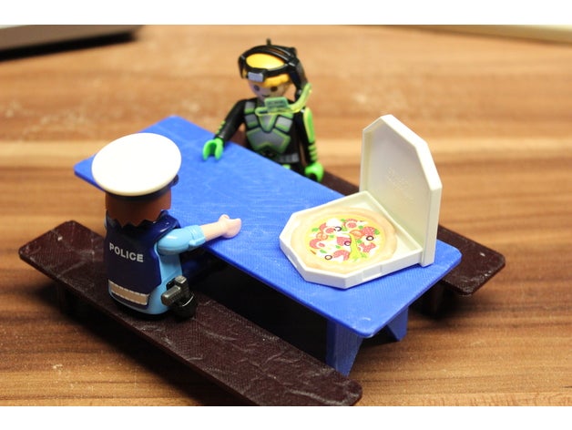 Bierzelt-Tisch playfab 183002 playmobil kompatibel - Spielzeug Spiel Zubehör beertent bierzelt tisch 3D print model - Mito3D