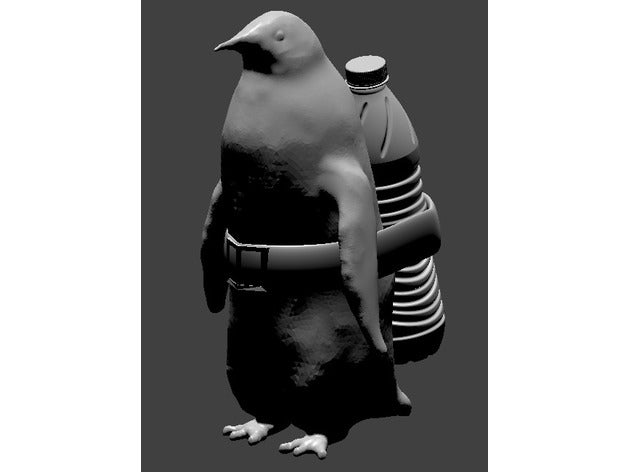 su şişesi penguen heykeller <url> antika sanat yeni stil 3D print model - Mito3D