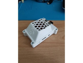 ahududu trafik 3bb+ durumda noctua fan pi elektronik kanalı raspberry case 3d print model - Mito3D