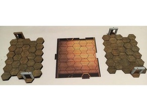 gloomhaven l1a wood room openlock toys games dnd tiles doors dungeon floor gaming miniature 28mm rpg tabletop 3d print model - Mito3D