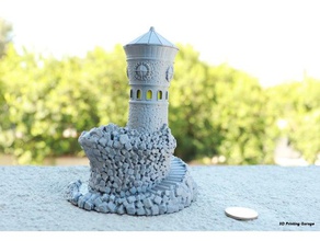 ışık yasak watchtower binalar yapılar 3d print model - Mito3D
