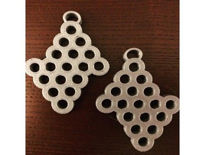 cylinder hole earrings 3d print model - Mito3D