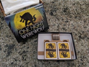 one night ultimate werewolf minimalista organizador juegos boardgame 3d print model - Mito3D