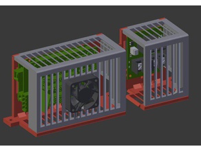 modulare Rampen-mosfet Fällen 2040 Rahmen, magnetischen Deckel 3d Drucker Teile mosfet-mount Rampen-Gehäuse 3d print model - Mito3D