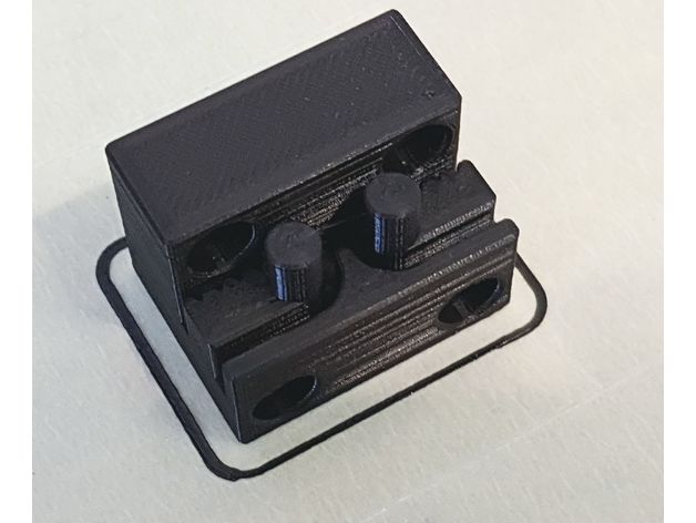 anet a6 y-belt holder 3d printer parts upgrade gt2 belt y-axis 3D print model - Mito3D