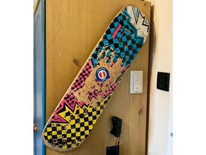 skateboard deck arte de la pared montaje decoración titular en 3d print model - Mito3D