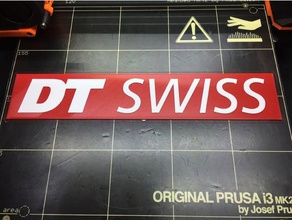 dt İsviçre bisiklet işaretler logoları 3d print model - Mito3D