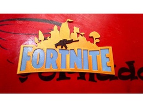 fortnite-placa com-cicatriz-arma de vídeo jogos fortnite battle royal 3d print model - Mito3D