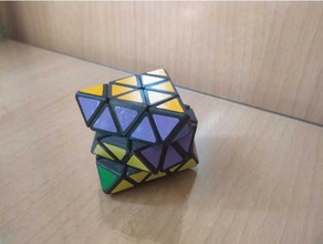 rosto transformando octaedro quebra-cabeças 3d print model - Mito3D