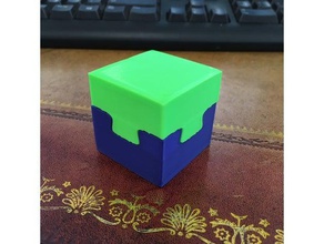 Schwalbenschwanz-puzzle cube Rätsel 3d print model - Mito3D