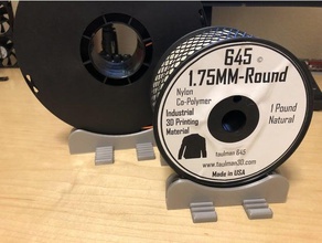 tush++ taulman 13cm spool 3d printer accessories 608 bearing filament holder spoolholder universal 3d print model - Mito3D