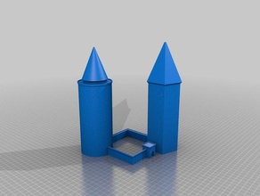 towers customized buildings structures 3d print model - Mito3D