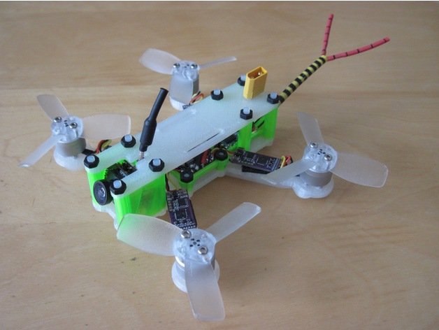 qav-m 114 mikro dört gremlin çerçeve rc araç gerçek quadcopter 3D print model - Mito3D