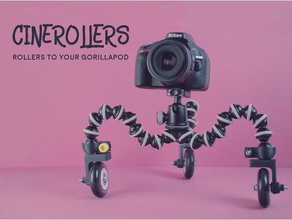 cinerollers de la cámara cinematografía gorillapod rig 3d print model - Mito3D