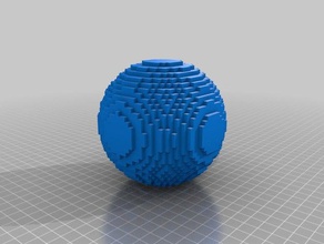digital ball math art 3d print model - Mito3D