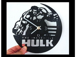 reloj hulk vinilo Kunst 3d print model - Mito3D