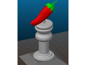 chili cookoff trophy multicolor sculptures dual extrusion 3d print model - Mito3D