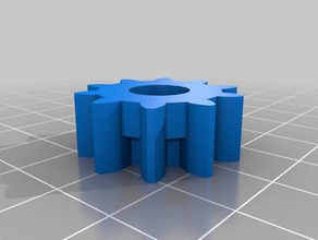 10t involute spur gear dh 20 hobby customized 3d print model - Mito3D